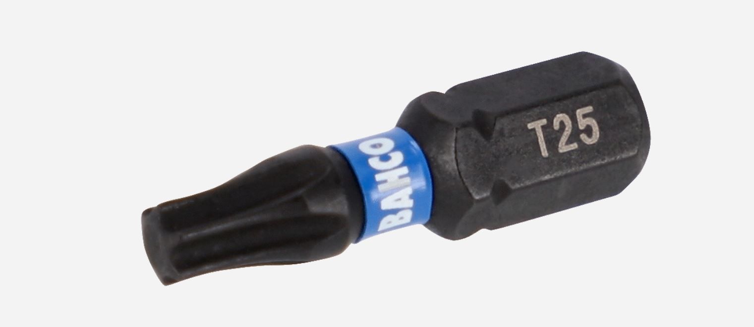 Smūginis sukimo antgalis Bahco 66IM/T25C-10P; T25; 25 mm; 10 vnt.