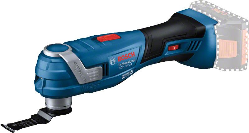 Daugiafunkcinis įrankis Bosch GOP 18V-34 Professional; 18 V (be akumuliatoriaus ir pakrovėjo) +  L-BOXX 136