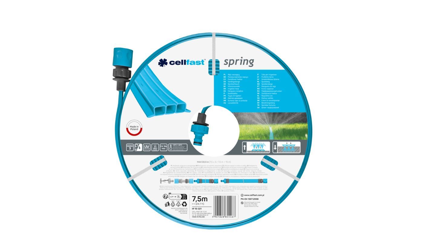 Laistymo žarna Cellfast 19-021N; 1/2''; 7,5 m