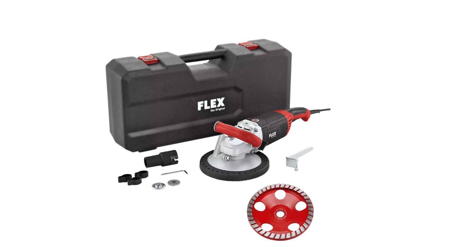 Šlifuoklis betonui Flex LD 24-6 180; 2400 W; 180 mm; su lagaminu