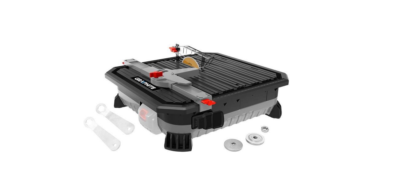 Plytelių pjovimo staklės Graphite 58GE138; 18 V (be akumuliatoriaus ir pakrovėjo) 