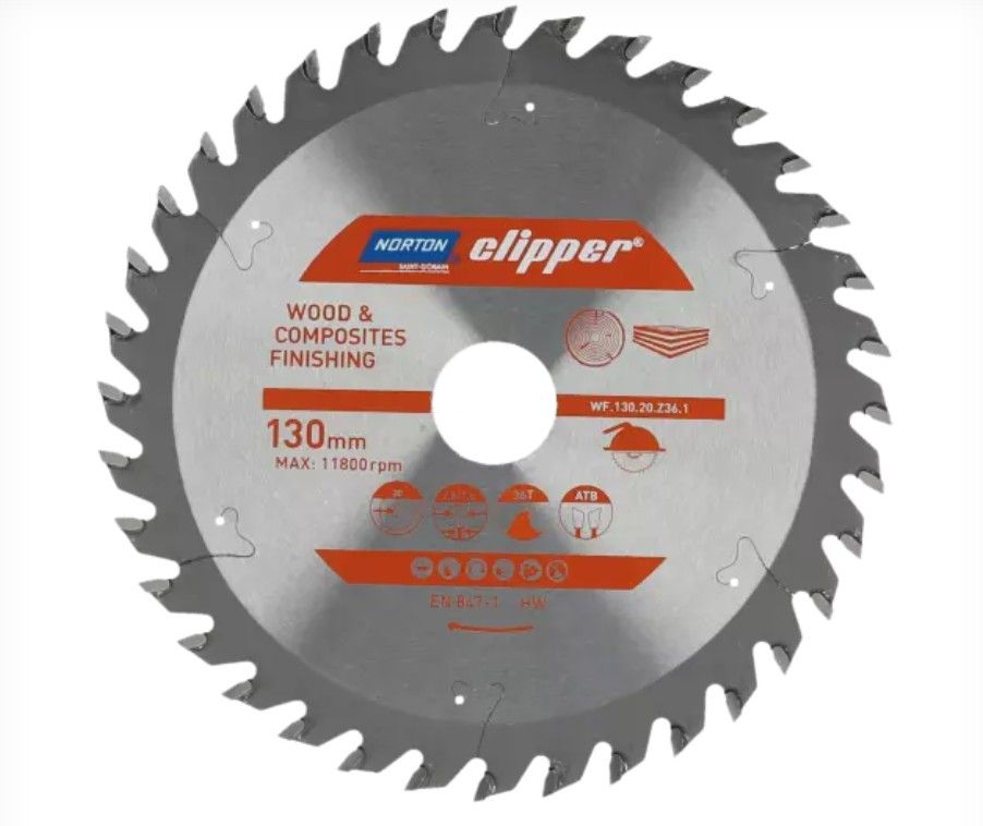 Pjovimo diskas medienai Norton 70184608086; 160x20 mm; Z48