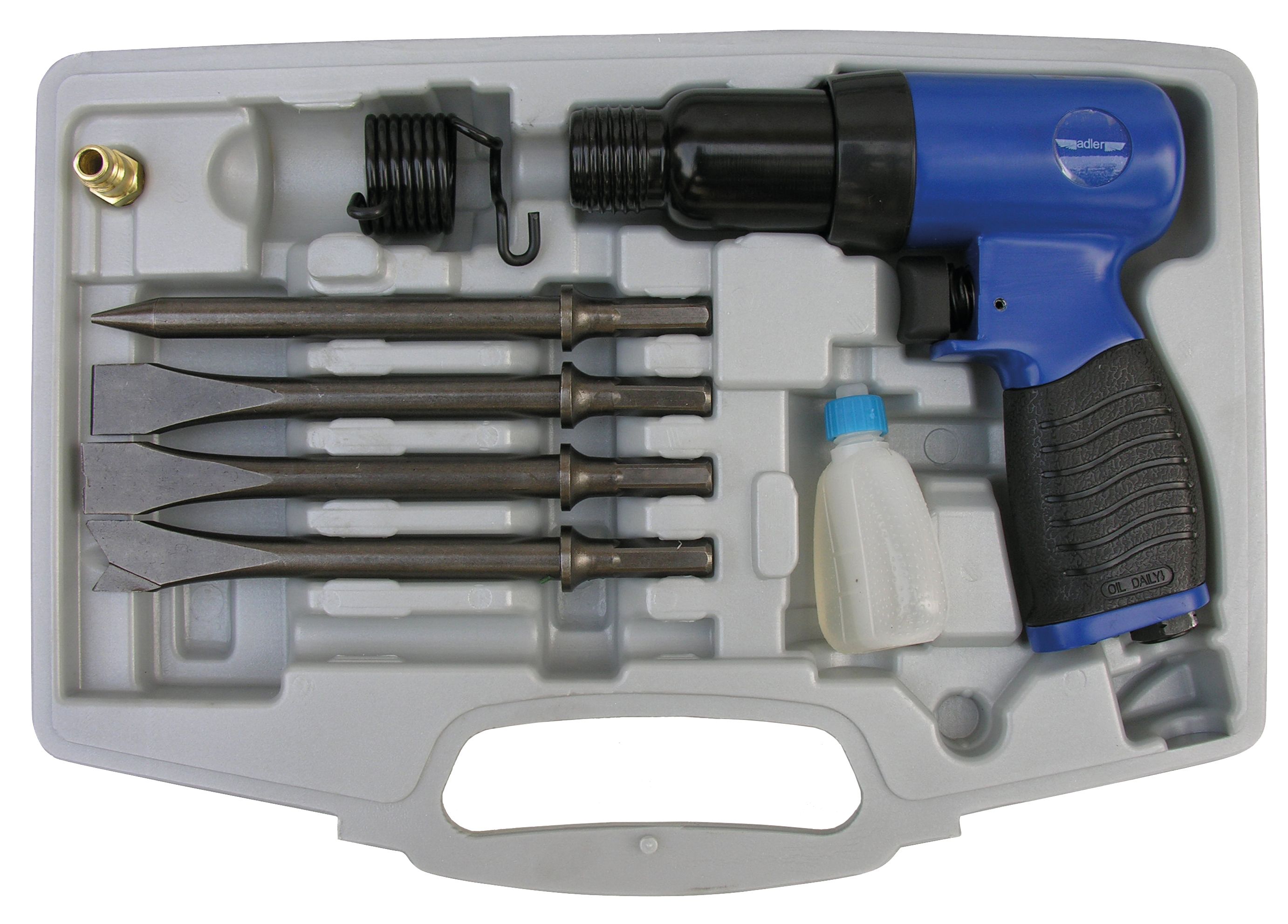 Pneumatinis kaltas Adler MA064Z + kaltų rinkinys