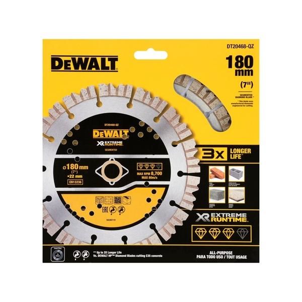 Deimantinis pjovimo diskas DeWalt DT20468-QZ; 180x22,23 mm