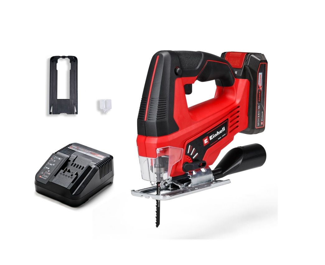 Siaurapjūklis Einhell TC-JS 18/70 Li; 18 V; 1x2,5 Ah akum.