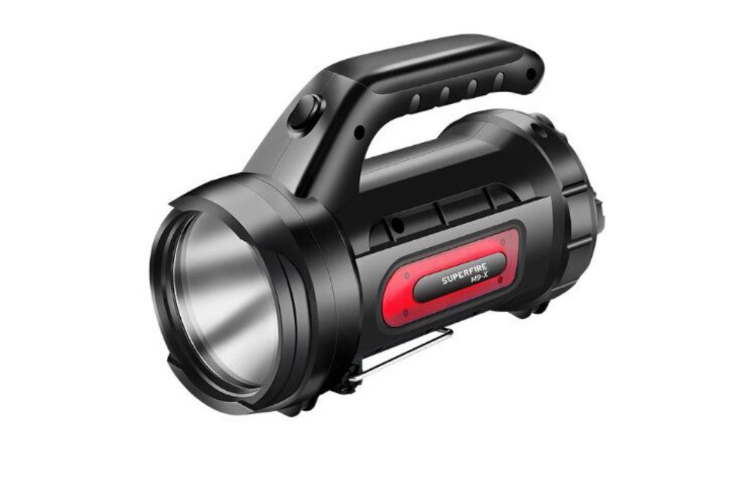 Prožektorius SUPERFIRE-M9-X; LED; 440 lm; 2x1,5 Ah akum.