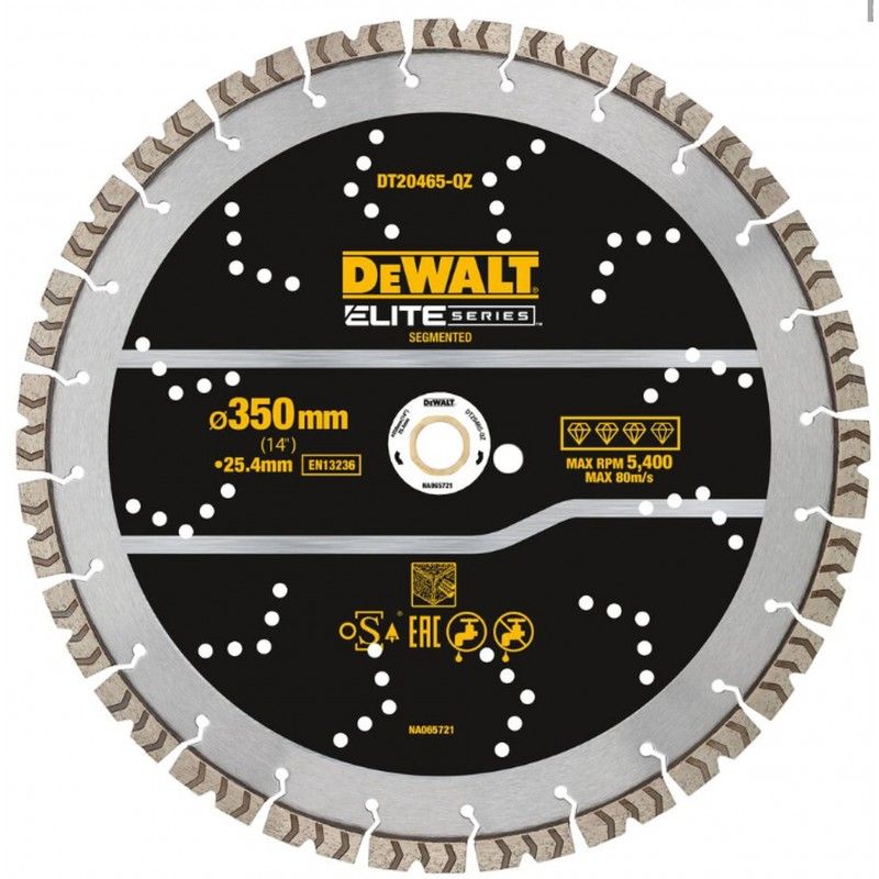 Deimantinis pjovimo diskas DeWalt DT20465-QZ; 350x25,4 mm
