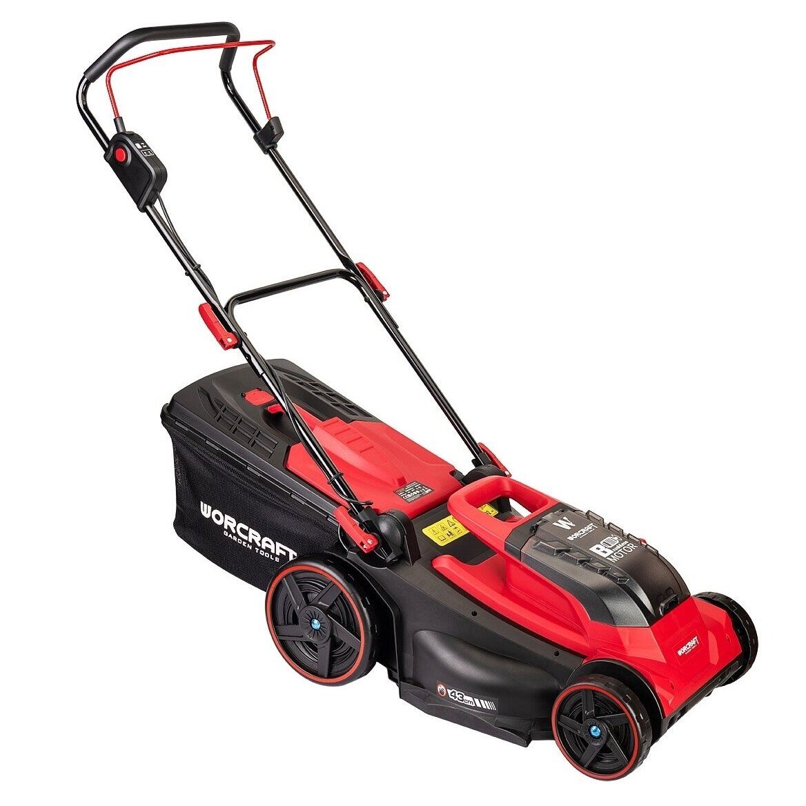 Akumuliatorinė vejapjovė Worcraft CLMS40LiBL; 2x20 V; 2x4,0 Ah akum.