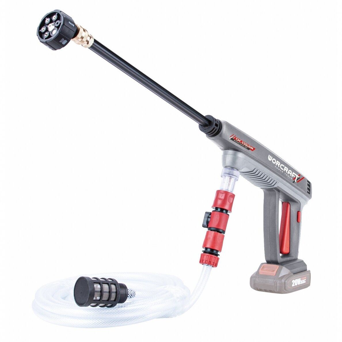 Plovykla Worcraft CPCS20LiDM; 24 bar; 20 V; 1x2,0 Ah akum.