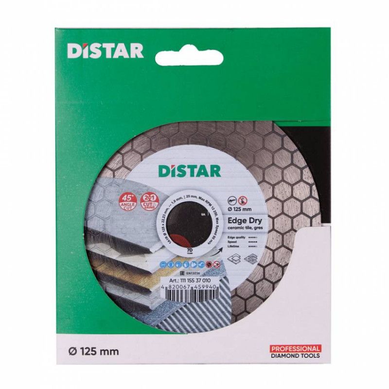 Deimantinis pjovimo diskas DISTAR 11115537010; 125x22,23x1,6 mm