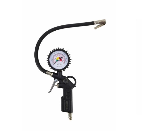 Padangų pūtimo pistoletas su manometru AWTools AW10031