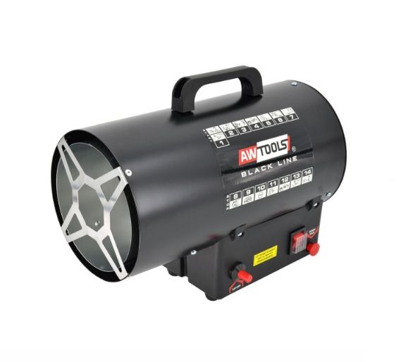 Dujinis šildytuvas AWTools BLACK LINE AW85730BL; 2 kW