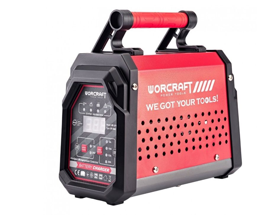 Įkroviklis Worcraft BC219; 12/24 V; 10-300 Ah