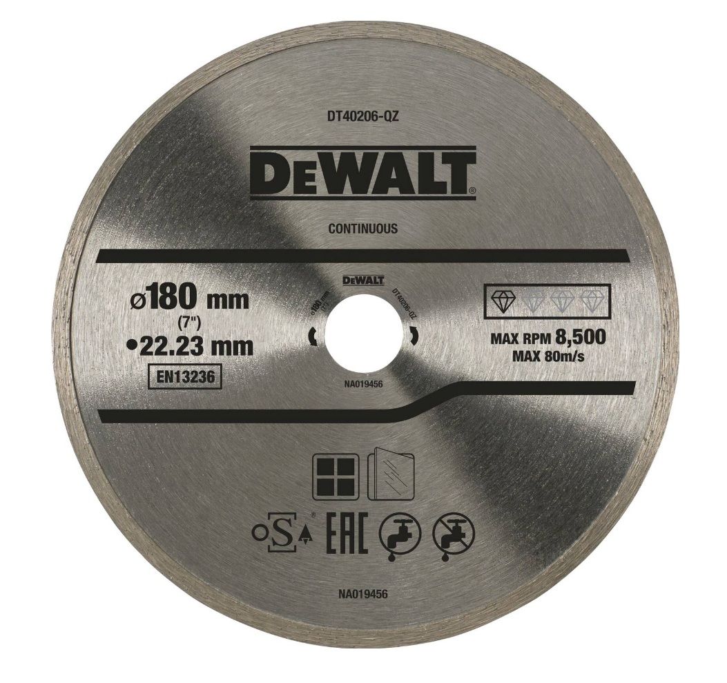 Deimantinis pjovimo diskas DeWalt DT40206-QZ; 180x22,23 mm