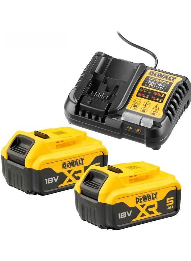 Priedų rinkinys DeWalt DCB184P2-XJ; 18 V; 2x5,0 Ah akum.