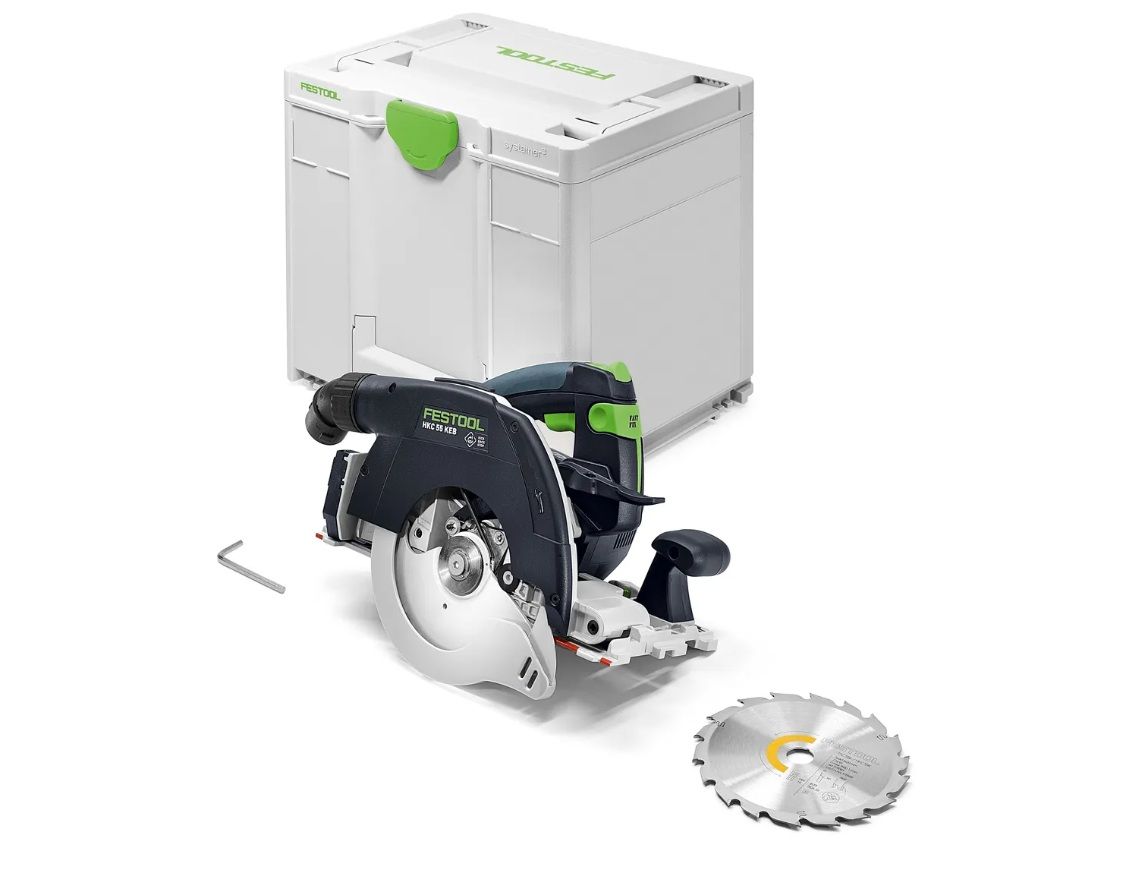 Akumuliatorinis diskinis pjūklas Festool HKC 55 KEB-Basic; 18 V (be akumuliatoriaus ir...