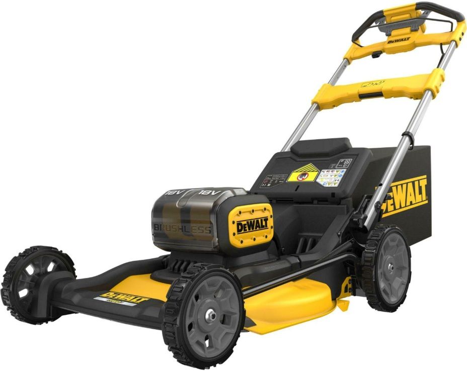 Akumuliatorinė savaeigė vejapjovė DeWalt DCMWSP156W2; 2x18 V; 2x8,0 Ah akum.