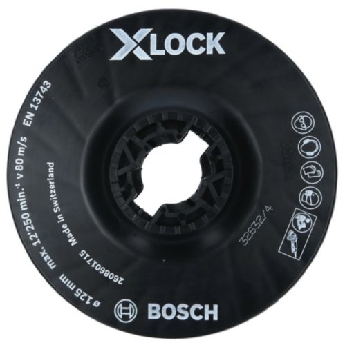 Šlifavimo padas Bosch X-LOCK, 125 mm vidutiniškai kietas