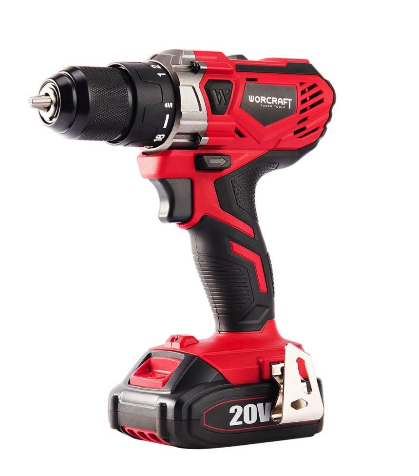 Akumuliatorinis suktuvas-gręžtuvas Worcraft CD-S20LiW1B; 20 V; 1x4,0 Ah akum.