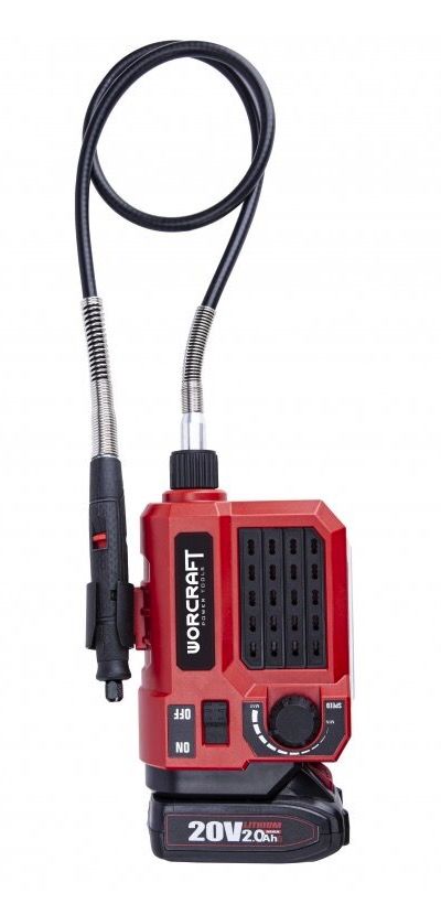 Tiesinis šlifuoklis Worcraft CEMG-S20Li; 20 V; 1x4,0 Ah akum.