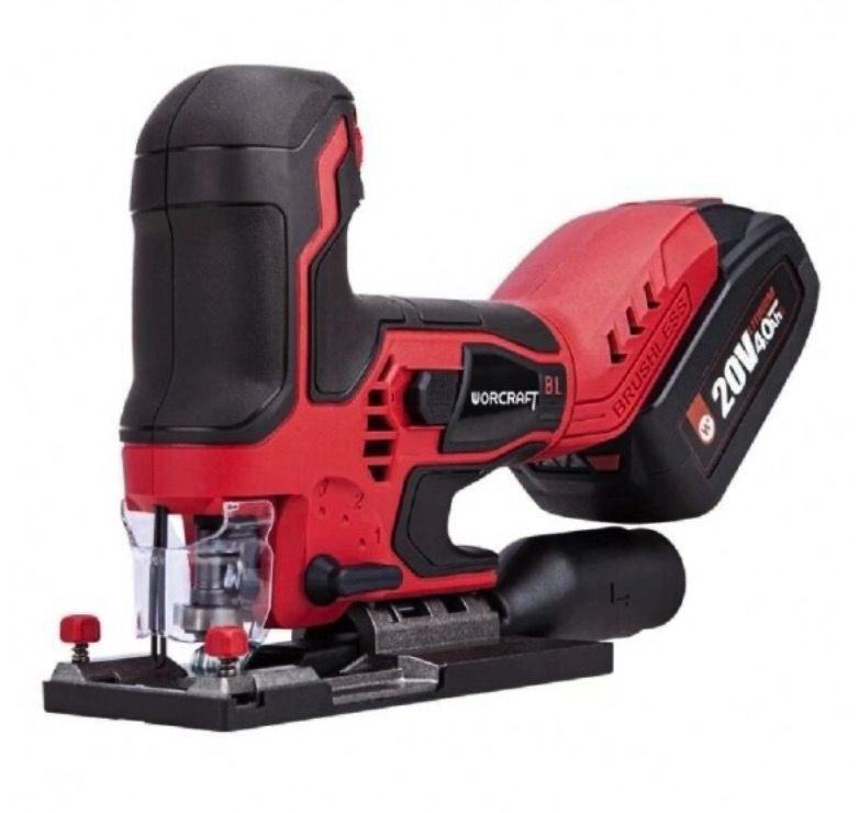 Akumuliatorinis siaurapjūklis Worcraft CJSS20LiB; 20 V; 1x4,0 Ah akum.