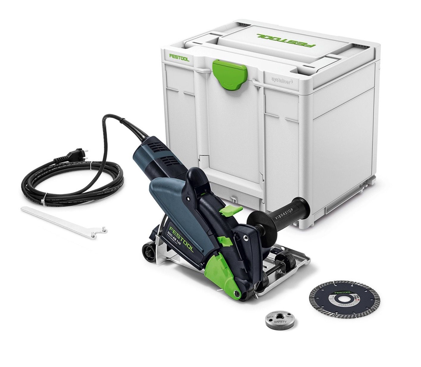 Deimantinis diskinis pjūklas Festool DSC-AG 125-Plus; 1400 W