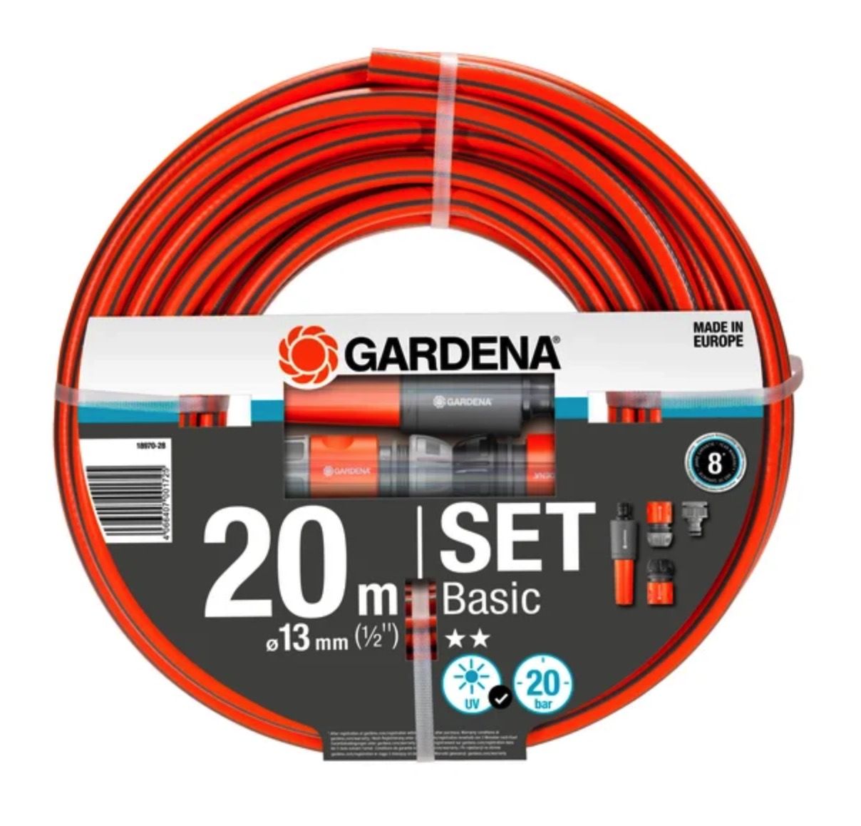 Laistymo rinkinys Gardena Basic 18970-28; 20 m; 13 mm