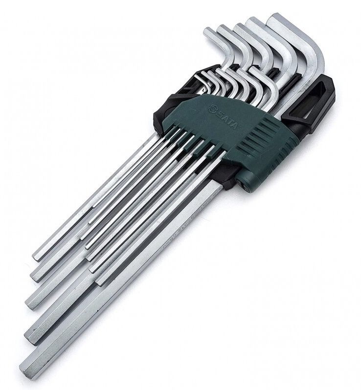 Šešiakampių raktų rinkinys Sata ST09104SJ; 12 vnt.