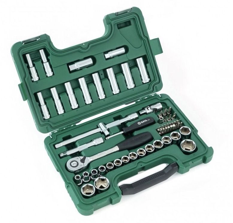 Galvučių komplektas Sata ST09007SJ; 1/2''; 60 vnt.