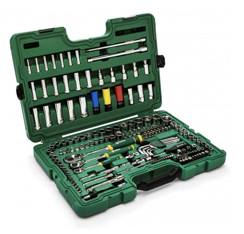 Galvučių su antgaliais rinkinys Sata ST09546G; 180 vnt.