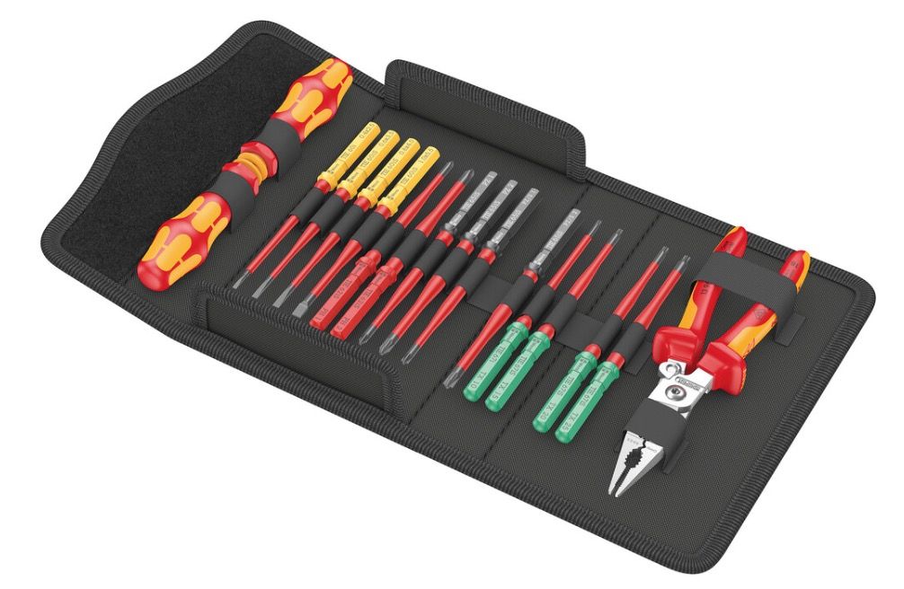 Įrankių komplektas Wera Kraftform Kompakt VDE 17 extra slim 1; 17 vnt.