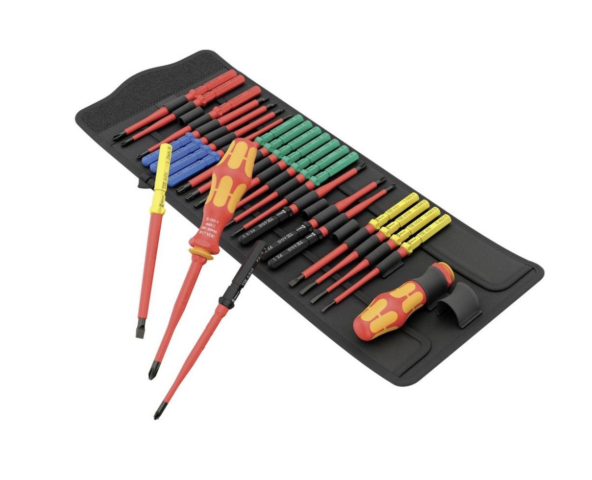 Atsuktuvo rankena Wera Kraftform Kompakt VDE Big Pack 1 + sukimo antgaliai