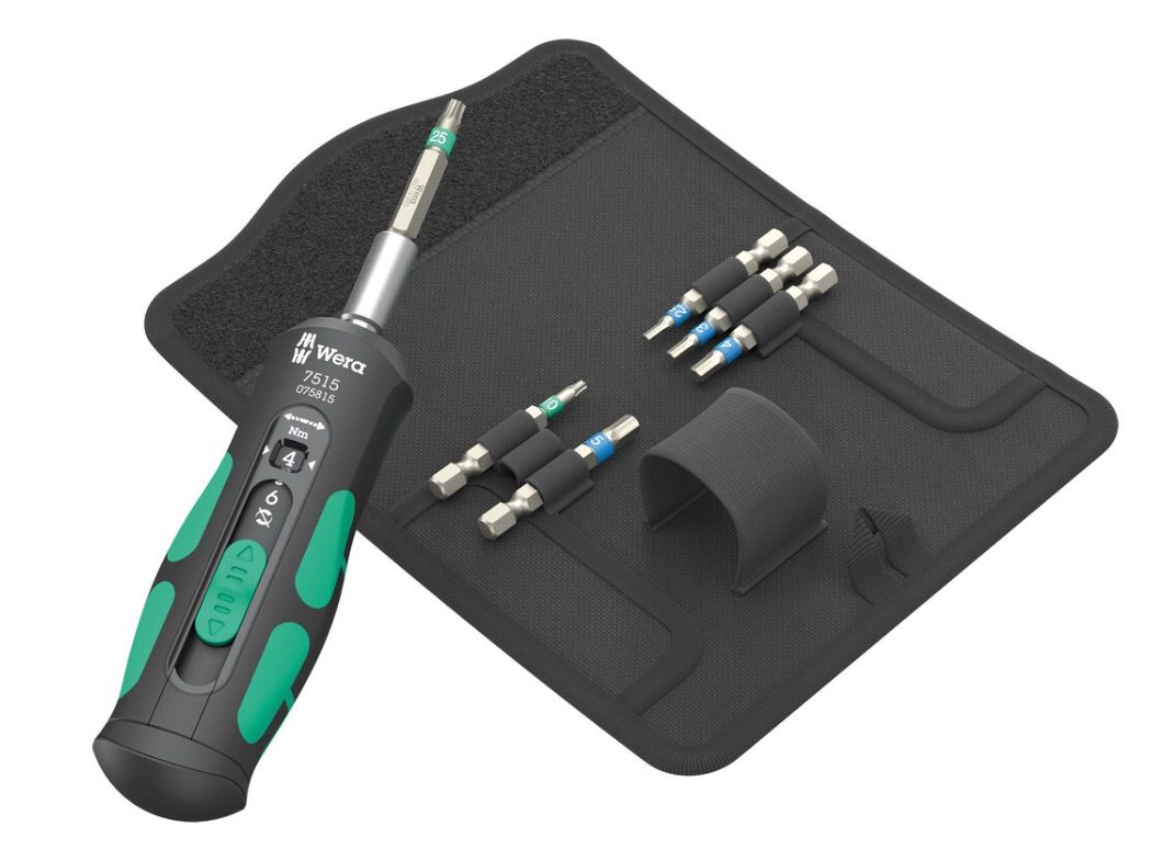 Dinamometrinis atsuktuvas Wera 7515/7; 1/4''; 2,0-6,0 Nm; 7 vnt.