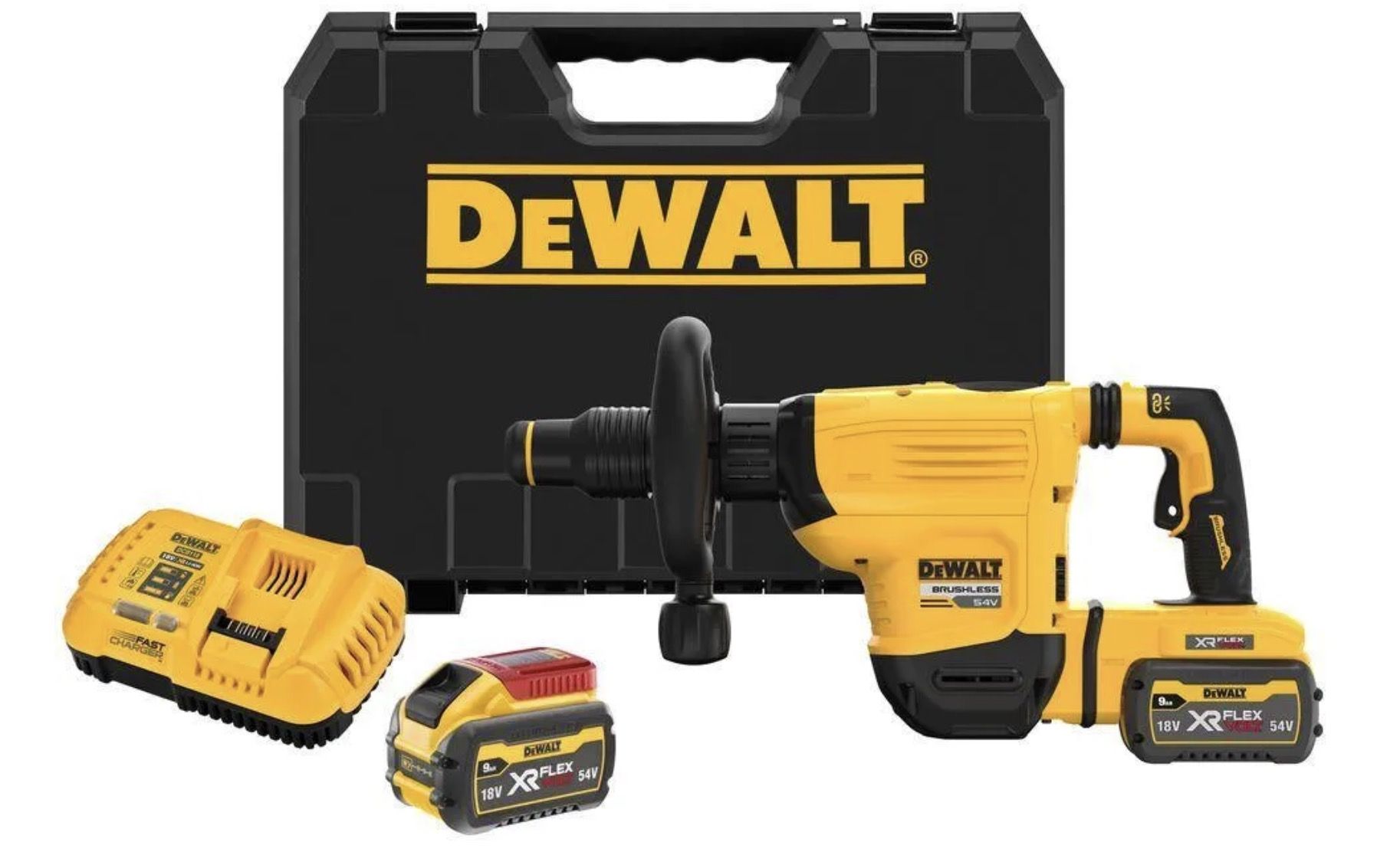 Perforatorius DeWalt DCH832X2-QW; 10,5 J; SDS-max; 54 V; 2x9,0 Ah akum.
