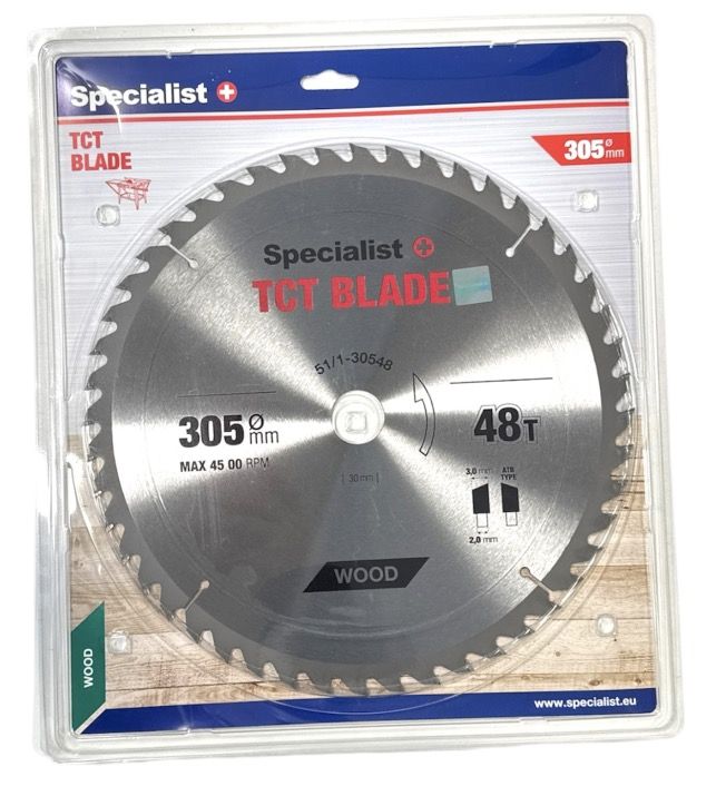 Pjovimo diskas medienai Specialist+ Wood; 305x30 mm; Z48