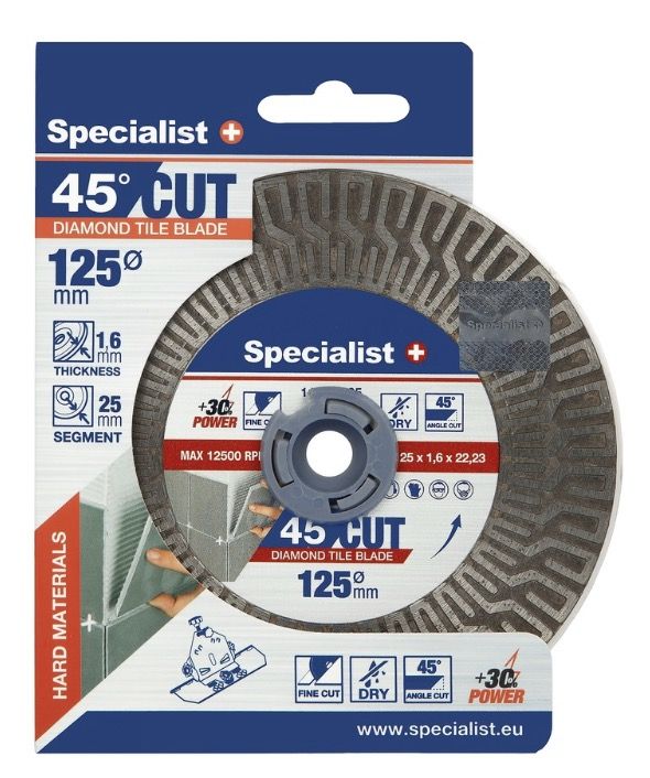 Deimantinis pjovimo diskas Specialist+ 11/2-5125; 125 mm