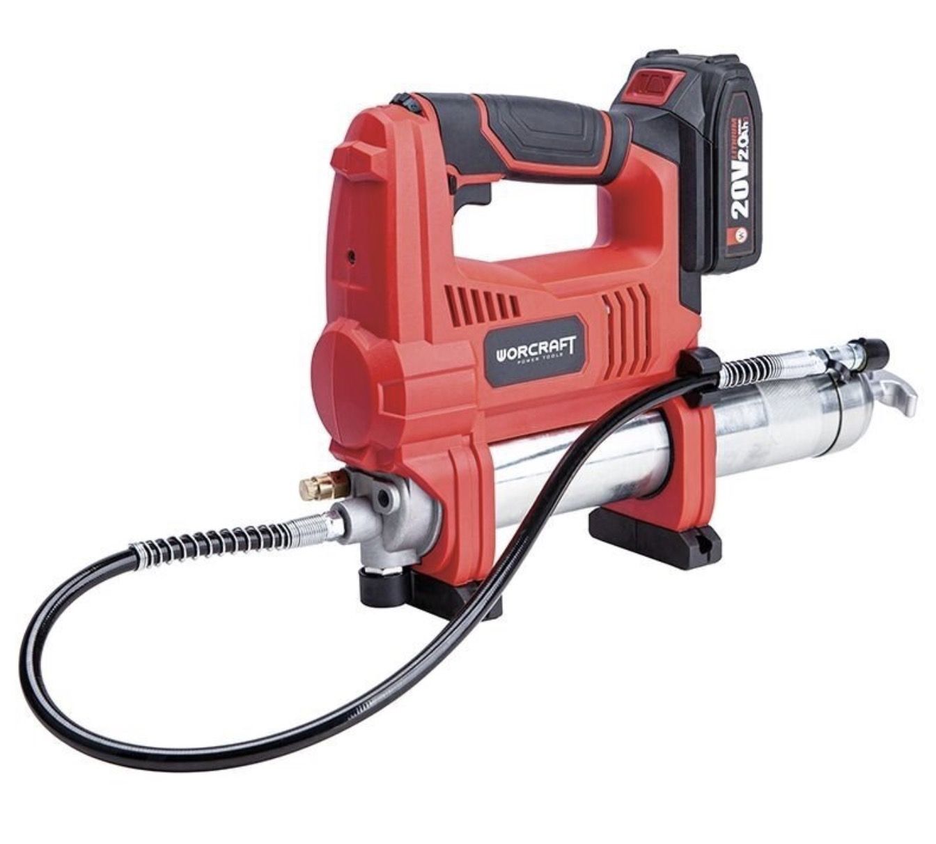 Akum. tepalo švirkštas Worcraft CGG-S20Li; 20 V; 1x4,0 Ah akum.