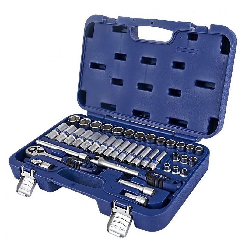 Sukimo galvučių komplektas KingRoy KR30183039; 3/8''; 39 vnt.