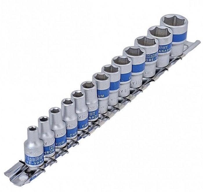 Sukimo galvučių komplektas KingRoy KR30151013; 1/4''; 13 vnt.