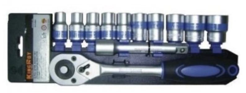 Sukimo galvučių komplektas KingRoy KR012MSA; 1/2''; 12 vnt.