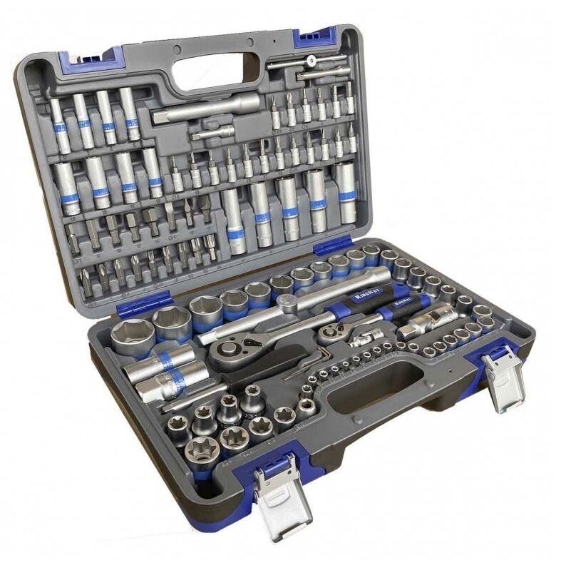 Įrankių komplektas KingRoy KR108MDADB; 1/4''+1/2''; 108 vnt.