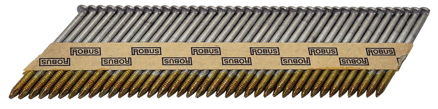 Vinys Robus; 50x2,8 mm; 34°; 6000 vnt.; karštai cinkuotos; rifliuotos