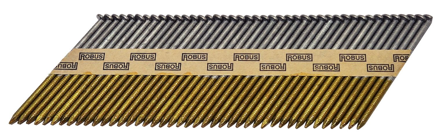 Vinys Robus; 63x2,8 mm; 34°; 4600 vnt.; karštai cinkuotos; rifliuotos