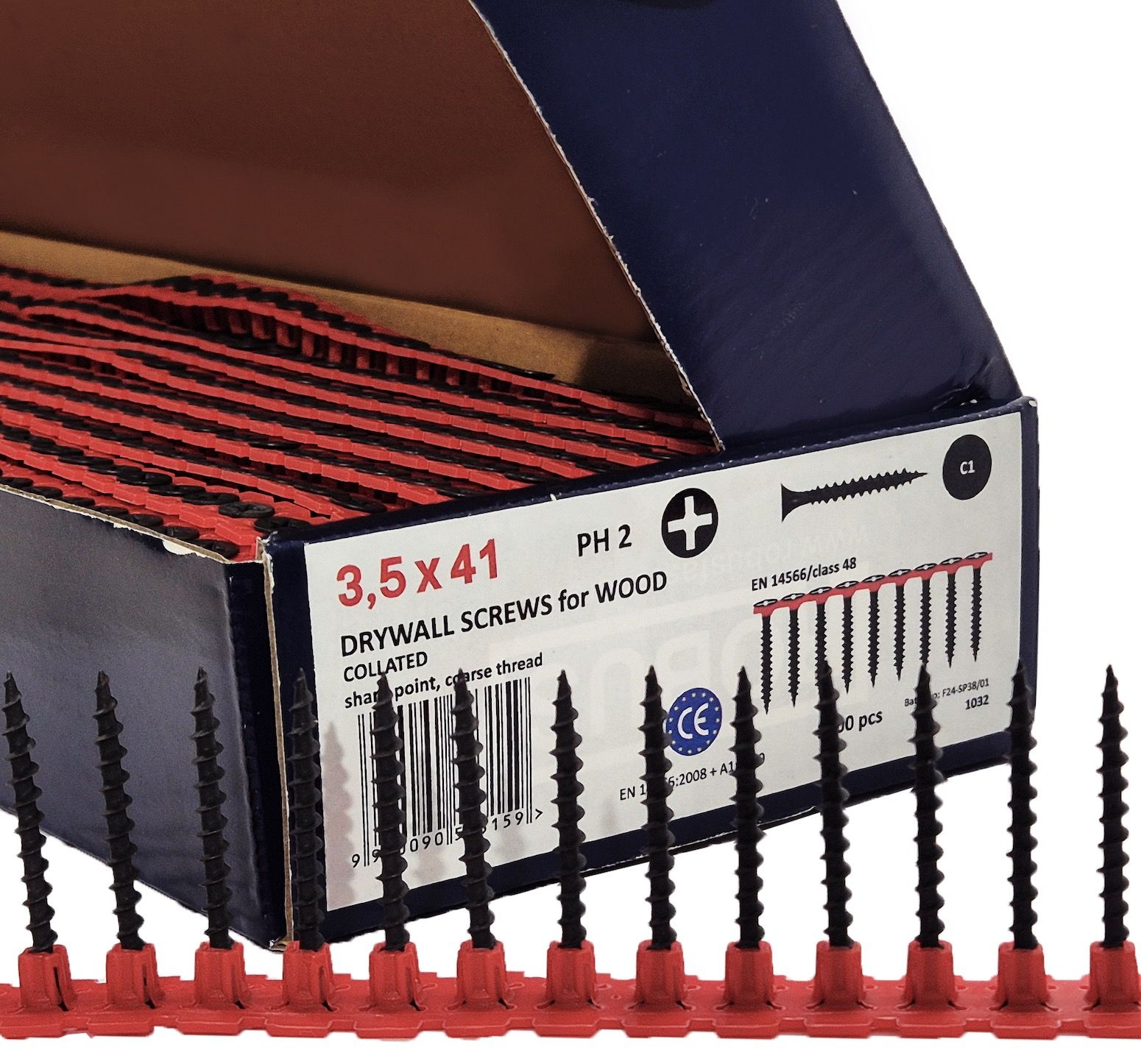 Sraigtai juostoje Robus; PH2; 3,5x41 mm; 1000 vnt.