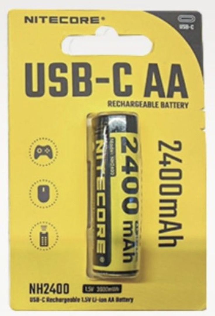 Baterija Nitecore NH2400; 1,5 V; 1x2,4 Ah