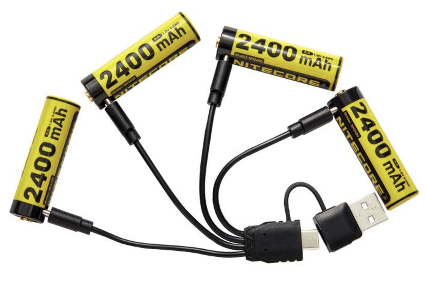 Baterija Nitecore NH2400; 1,5 V; 4x2,4 Ah; 4 vnt.