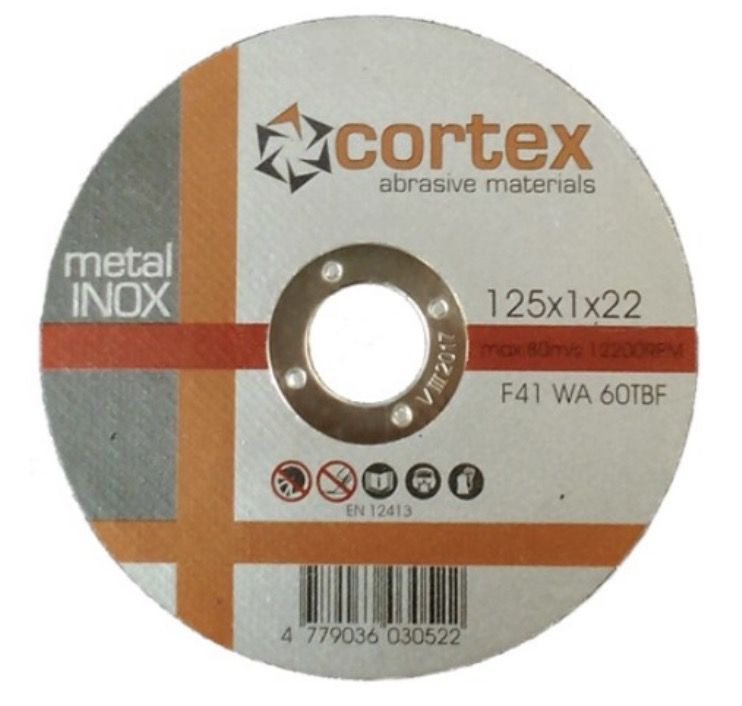 Abrazyvinis pjovimo diskas Cortex 18261; 125x1,0x22,2 mm
