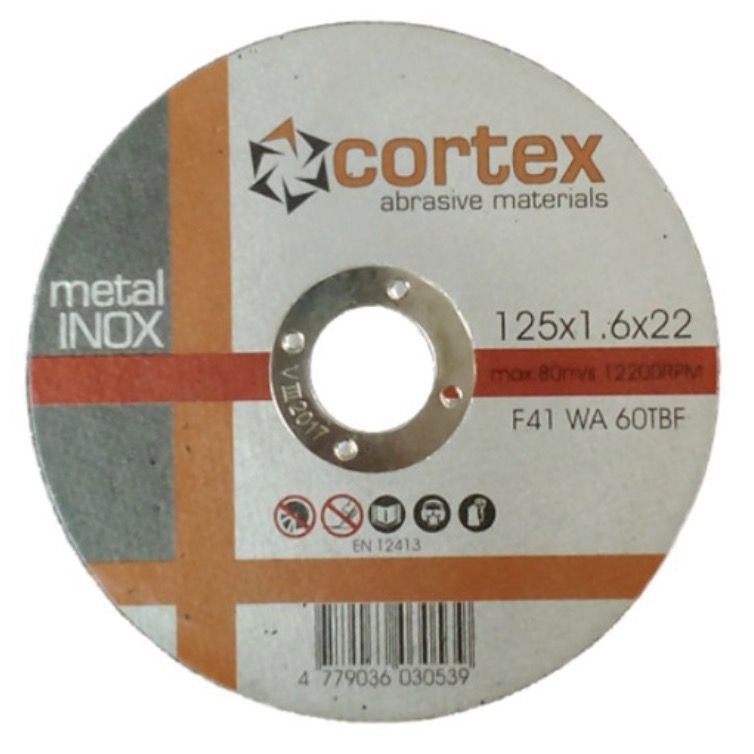 Abrazyvinis pjovimo diskas Cortex 18262; 125x1,6x22,2 mm