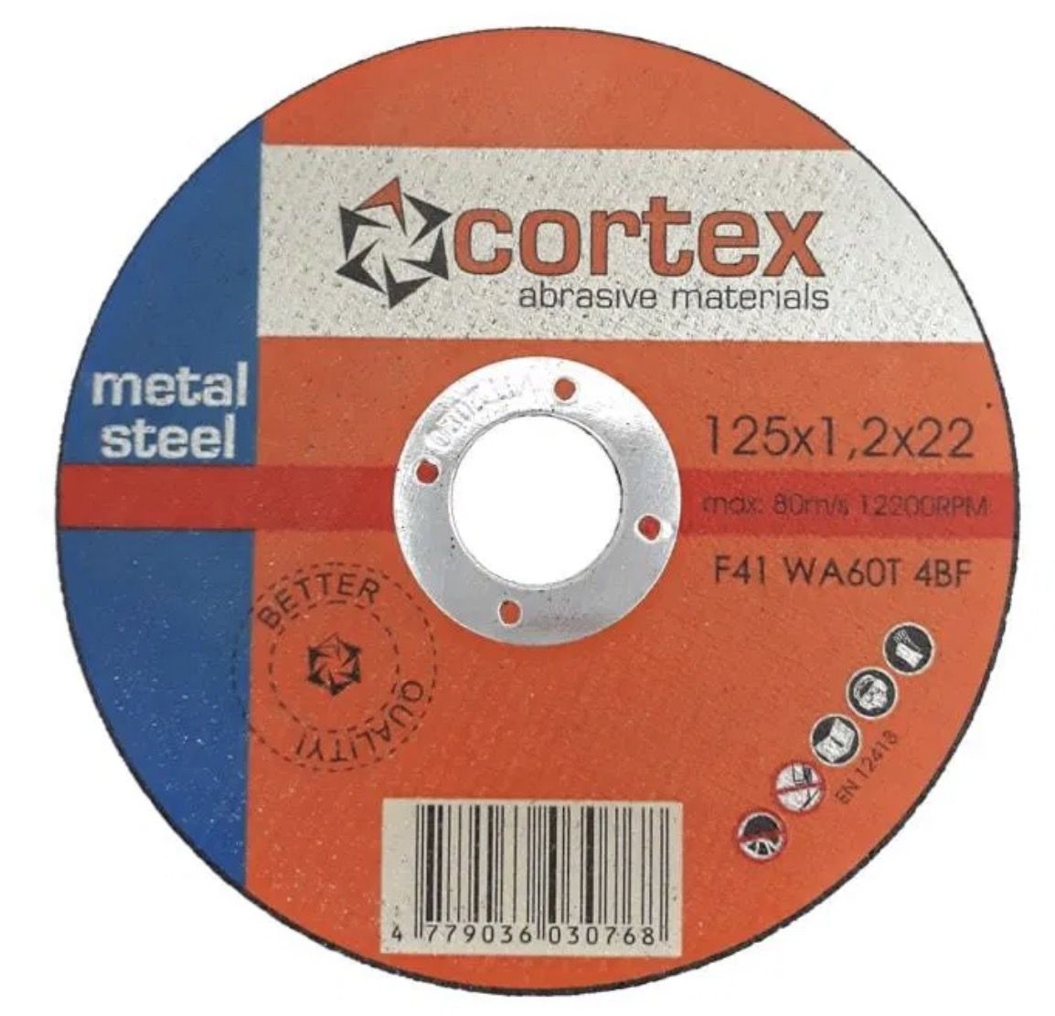 Abrazyvinis pjovimo diskas Cortex 14096; 125x1,2x22 mm