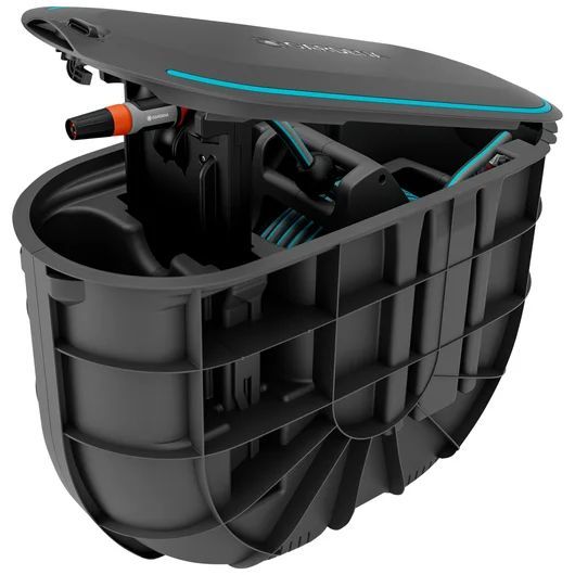 Laistymo žarnos laikiklis Gardena Undercover Hose Box RollUp M; 20 m